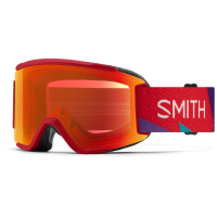Women's Smith Squad S Low Bridge Fit Goggles 2025 in Red