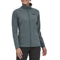 Women's Patagonia R1(R) TechFace Jacket 2023 in Gray size 2X-Large | Spandex/Polyester