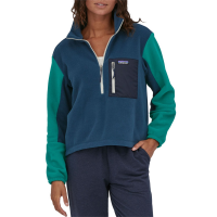 Women's Patagonia Microdini 1/2 Zip Pullover 2022 in Blue size X-Large | Polyester
