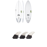 Lib Tech x Lost Quiver Killer Surfboard 2022 - 6'4 Package (6'4) + Bindings | Aluminum in White | Aluminum/Polyester