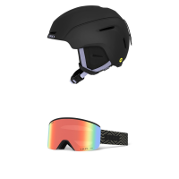 Women's Giro Avera MIPS Helmet 2023 - Small Package (S) + Bindings in White | Polyester