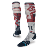 Stance Reaux Snow Socks 2023 in Gray size Large | Wool