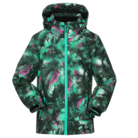 Kid's Kamik Juniper Snazzy Jacket Girls' 2021 Green in Mint size 16 | Polyester