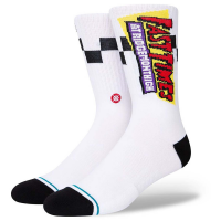 Stance Gnarly Snow Socks 2023 in White size Large | Polyester