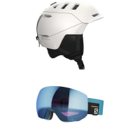 Salomon Husk Pro MIPS Helmet 2023 - Small Package (S) + Bindings in Sky Blue