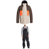 DC Defy Jacket 2021 - Large Khaki Package (L) + S Bindings Size Long Sleeve in Black size L/S | Polyester