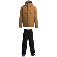 Airblaster Blaster Parka Jacket 2021 - X-Large Brown Package (XL) + 2X-Large Bindings in Navy size X-Large/2X-Large