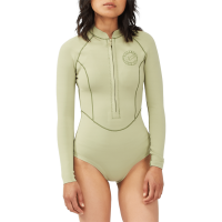 Women's Billabong Salty Dayz Light Long Sleeve Spring Suit 2022 in Green size 8 | Nylon/Polyester/Neoprene