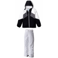 Kid's Columbia Alpine Diva Jacket Girls' 2022 - XS Black Package (XS) + X-Large Bindings | Nylon in White size Xs/Xl | Nylon/Polyester