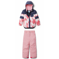 Kid's Columbia Mighty Mogul II Jacket Girls' 2022 - Small Black Package (S) + X-Large Bindings | Nylon in White size S/Xl | Nylon/Polyester