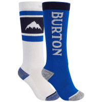 Kid's Burton Weekend Midweight Socks 2-Pack 2023 in White size Small/Medium | Nylon/Acrylic/Elastane