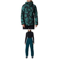 Women's Mountain Hardwear Cloud Bank GORE-TEX Insulated Jacket 2022 - Large Blue Package (L) + X-Large Bindings | Nylon size Large/X-Large | Nylon/Polyester