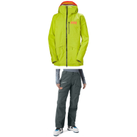 Women's Helly Hansen Aurora Infinity Shell Jacket 2022 - X-Large Green Package (XL) + XS Bindings in Lime size Xl/Xs | Polyester
