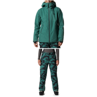 Women's Mountain Hardwear Cloud Bank GORE-TEX LT Insulated Jacket 2022 - XS Gray Package (XS) + L Bindings in Mint size Xs/L | Polyester