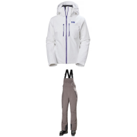 Women's Helly Hansen Alphelia Lifaloft Jacket 2022 - X-Large White Package (XL) + S Bindings | Elastane in Grey size Xl/S | Elastane/Polyester