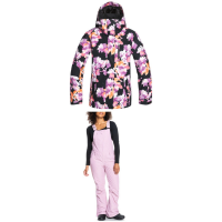 Women's Roxy Jetty Jacket 2022 - X-Large White Package (XL) + X-Large Bindings in Pink size Xl/Xl | Polyester