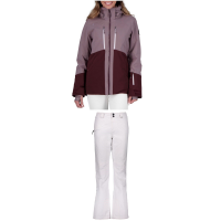 Women's Obermeyer Cecilia Jacket 2022 - 6 White Package (6) + 16 Bindings in Black size 6/16 | Polyester