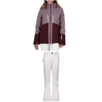 Women's Obermeyer Cecilia Jacket 2022 - 14 White Package (14) + 22 Bindings in Black size 14/22 | Polyester
