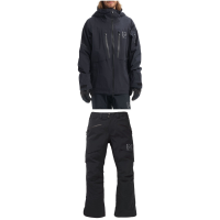 Burton AK 3L GORE-TEX Stretch Hover Jacket 2023 - XS Black Package (XS) + S Bindings in Green size X-Small/Small