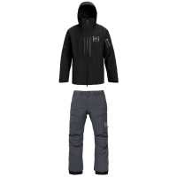 Burton AK 2L GORE-TEX Swash Jacket 2023 - Medium Cloud Package (M) + L Bindings in Gray size Medium/Large | Polyester