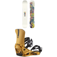 Salomon Abstract Snowboard 2023 - 158 Package (158 cm) + L Bindings in White size 158/L