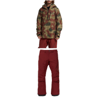 Burton AK 2L GORE-TEX Velocity Anorak Jacket 2023 - Small Hedge Ossicone Package (S) + S Bindings Size Short Sleeve | Nylon in Green size S/S | Nylon/Polyester