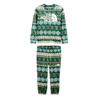 Kid's The North Face Surgent Crew Baselayer Set Toddlers' 2022 in Green size 5 | Polyester