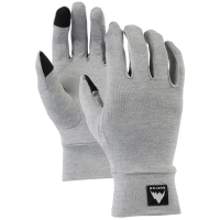 Burton Touchscreen Glove Liners 2023 in Gray size Medium/Large | Silk