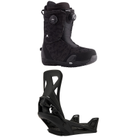 Burton Swath Step On Snowboard Boots 2023 - 7.5 Package (7.5) + L Bindings in Black size 7.5/L | Nylon