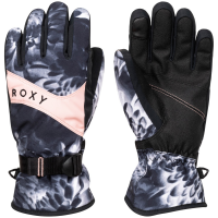 Women's Roxy Jetty Gloves 2023 in Black size Medium | Leather