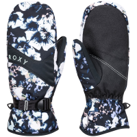 Women's Roxy Jetty Mittens 2023 in Black size X-Large | Polyester