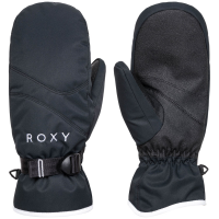 Women's Roxy Jetty Solid Mittens 2023 in Black size Medium | Leather/Polyester