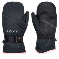 Kid's Roxy Jetty Solid Mittens Big Girls' 2023 in Black size Small | Leather