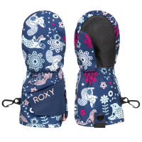 Kid's Roxy Snows Up Mittens Big Girls' 2023 in Blue size Small | Polyester