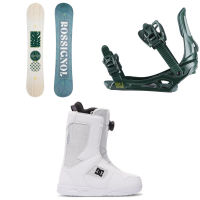Women's Rossignol Soulside Snowboard 2023 - 145 Package (145 cm) + S/M Bindings in Green size 145/S/M | Nylon/Aluminum