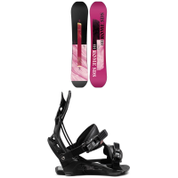Women's Rome Heist Snowboard 2023 - 143 Package (143 cm) + L Bindings in Black size 143/L | Nylon/Bamboo