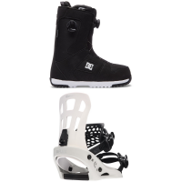 DC Phase Boa Pro Snowboard Boots 2023 - 10 Package (10) + L Bindings in Black size 10/L | Rubber