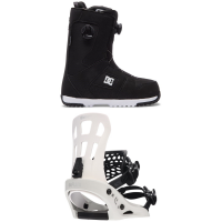 DC Phase Boa Pro Snowboard Boots 2023 - 8 Package (8) + L Bindings in Black size 8/L | Rubber