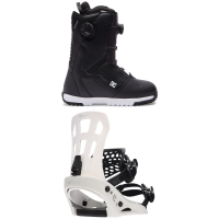 DC Control Snowboard Boots 2023 - 7 Package (7) + M Bindings in White size 7/M | Rubber