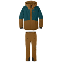 Outdoor Research Snowcrew Jacket 2022 Brown Package (M) + M Bindings | Nylon in Blue size Medium | Nylon/Polyester