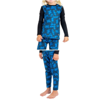 Kid's BlackStrap Therma Crew Top 2023 - X-Large Black Package (XL) + XS Bindings in Blue size Xl/Xs