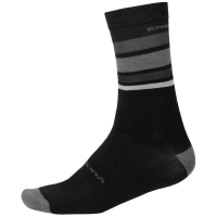 Endura BaaBaa Stripe Bike Socks 2022 in Black size Small/Medium | Nylon/Acrylic/Wool