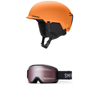 Kid's Smith Scout Jr. MIPS Helmet Big 2023 - Medium Package (M) + Bindings in Black