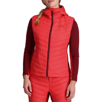 Women's Kari Traa Eva Down Vest 2024 in Red size Large