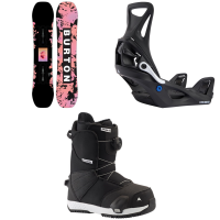 Kid's Burton Yeasayer Smalls SnowboardGirls' 2023 - 138 Package (138 cm) + L Bindings in Black size 138/L | Nylon