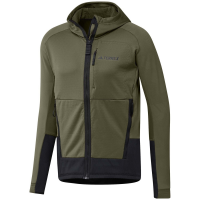 Adidas Terrex Tech Flooce Hooded Jacket 2022 Blue size Medium | Elastane/Polyester