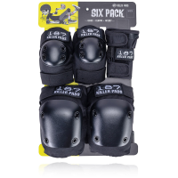 187 Six Pack Skateboard Pad Set 2026 in Black size X-Small | Nylon