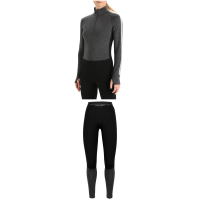Women's Icebreaker 260 ZoneKnit Long-Sleeve Half Zip Top 2023 - Medium Package (M) + S Bindings Jacket in Black size M/S | Wool