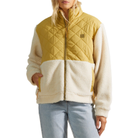 Women's Billabong Hidden Trails Fleece 2023 in Yellow size X-Large | Polyester/Plastic