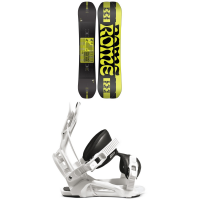 Rome Mechanic Snowboard 2023 - 147 Package (147 cm) + X-Large Bindings in White size 147/Xl | Nylon/Bamboo